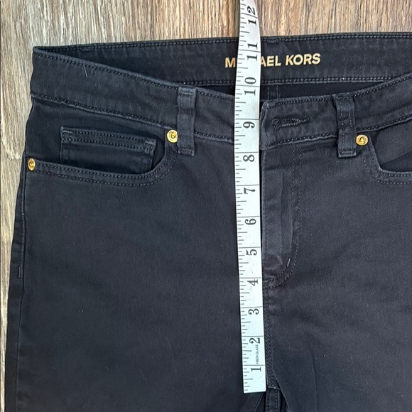 Michael Kors Women's Size 8 Izzy High Waisted Skinny Black Jeans - Picture 9 of 13